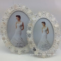 Factory Sale Home Design Wedding Picture Photo Frame Lastest Fashion Plastic Oval Photo Frame Diamond and Preal Photo Frames